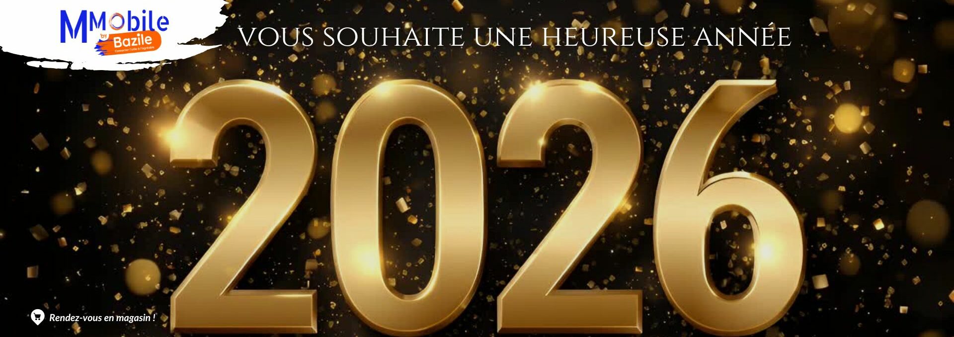M Mobile by Bazile vous souhaite une heureuse année 2026